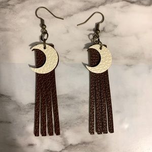 Moon Tassel Earrings 🌙